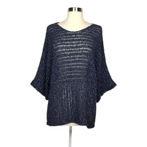 Pure Jill Kimono Knit Pullover Sweater 3/4 Sleeve